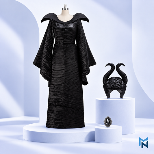 Maleficent adult costume, studio shot