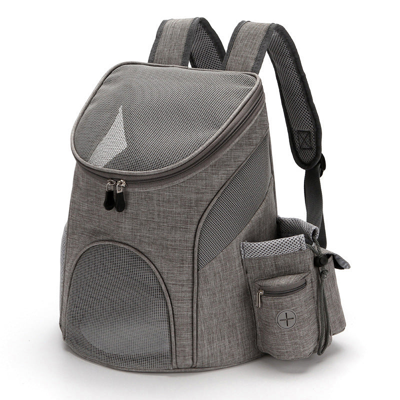 Foldable mesh pet carrier backpack product gallery photo