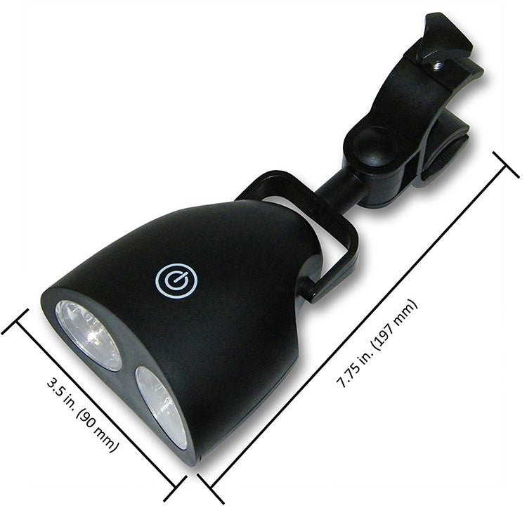 Dual-Head Clip-On Grill Light