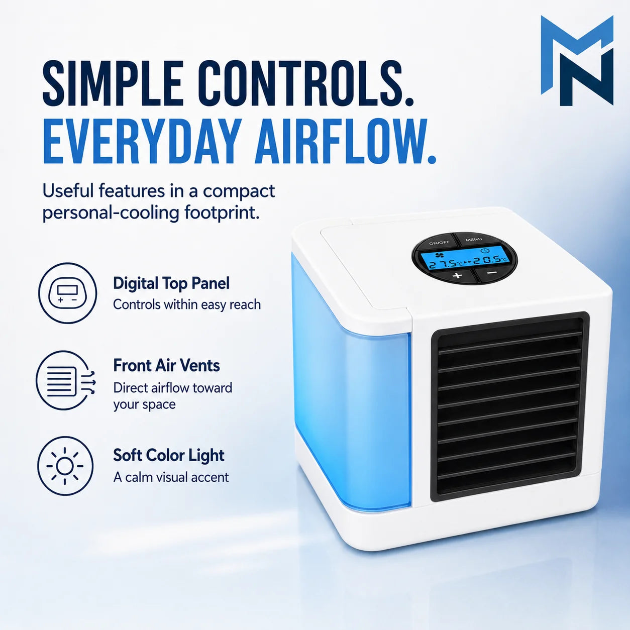 ChillDesk Mini Desktop Air Cooler