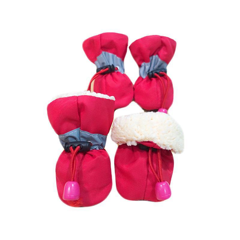 Reflective Drawstring Dog Boots