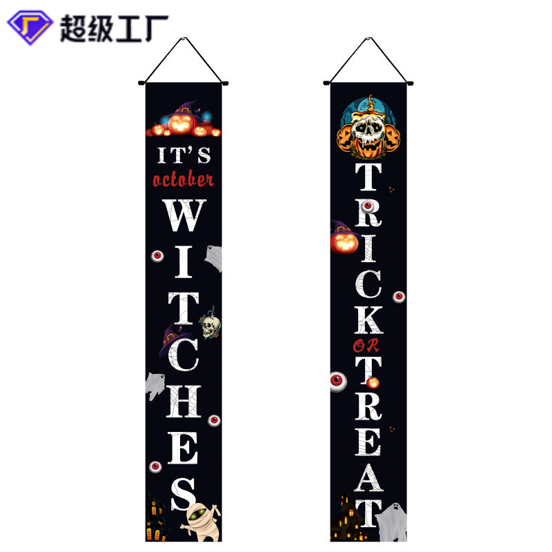 Halloween Door Banner Set in the October Witches design