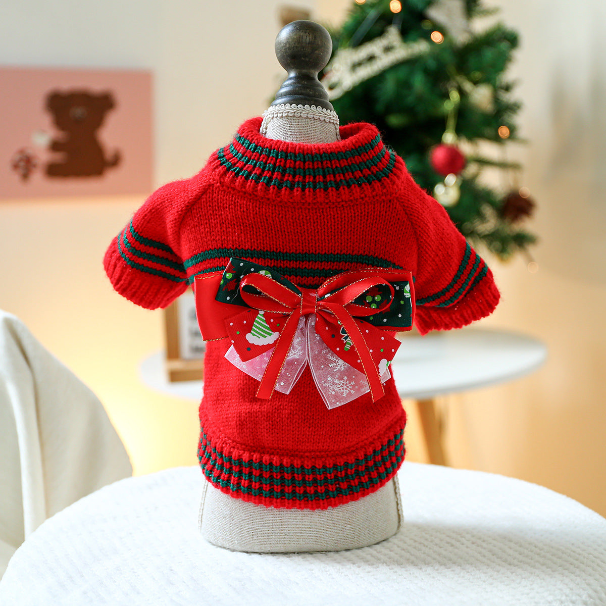 Seasonal Knit Pet Sweater