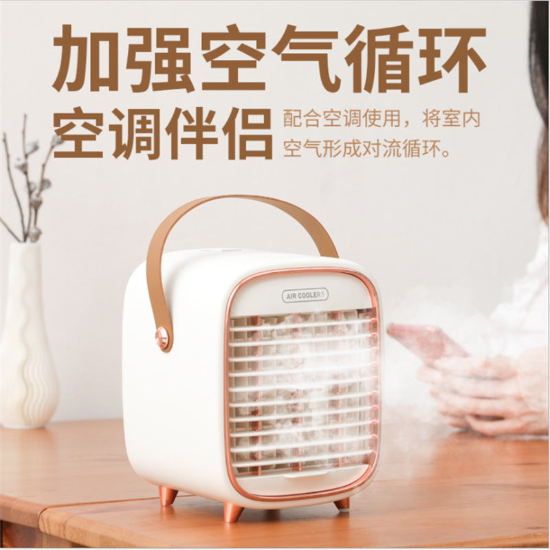 Rechargeable Water-Mist Desktop Fan