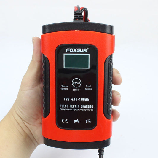 12V LCD Lead-Acid Battery Charger (European Plug)