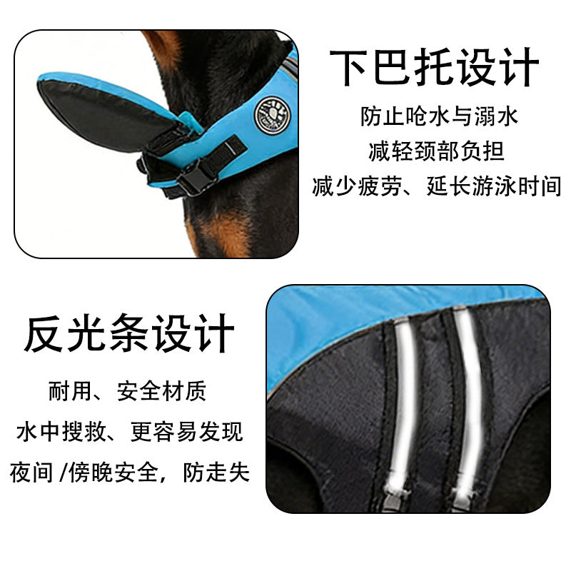 Reflective Handle Dog Life Jacket