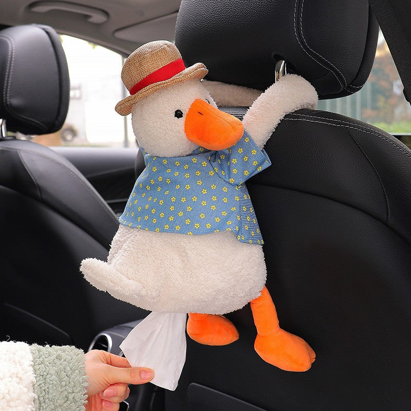 Crooked Duck Car Tissue Holder