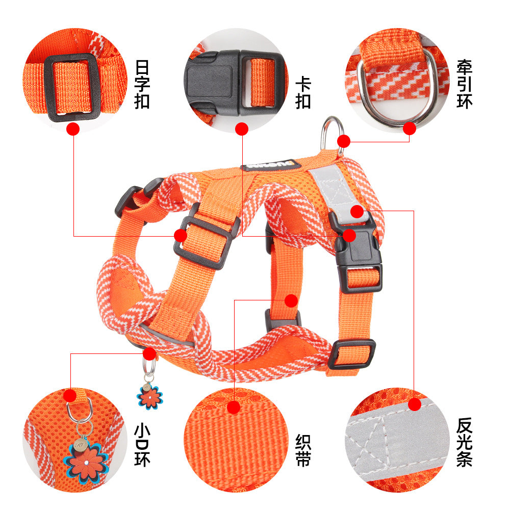 Reflective Mesh Pet Harness Set - additional product photo
