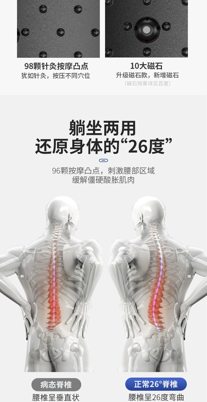 Lumbar soothing device, waist stretching massager, yoga aid, cervical back support, open back stretching, top waist artifact