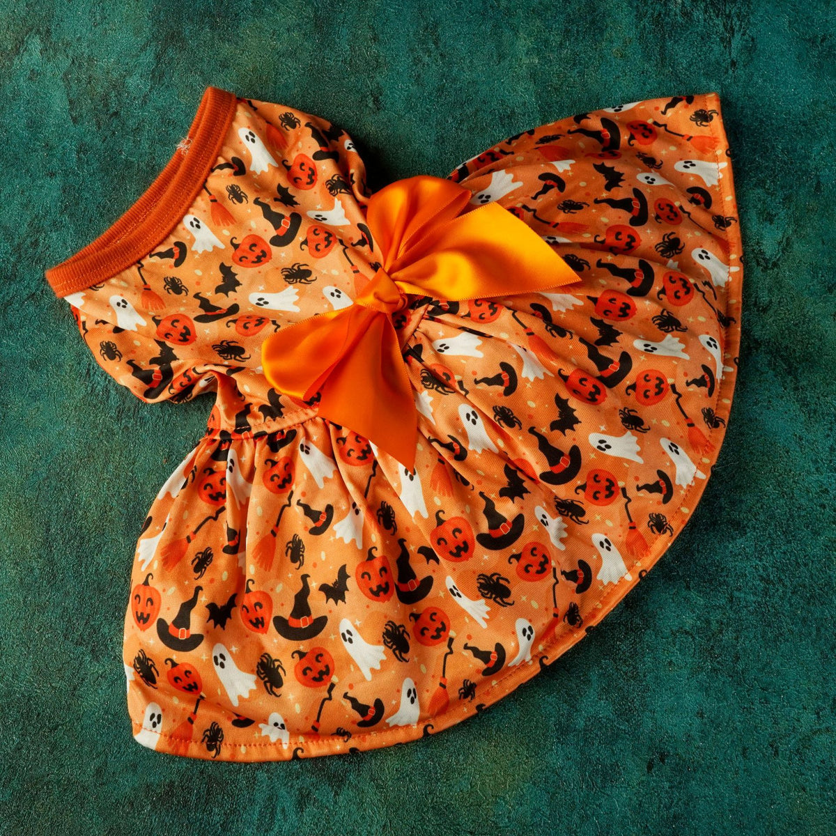 Halloween bow pet dress product gallery photo