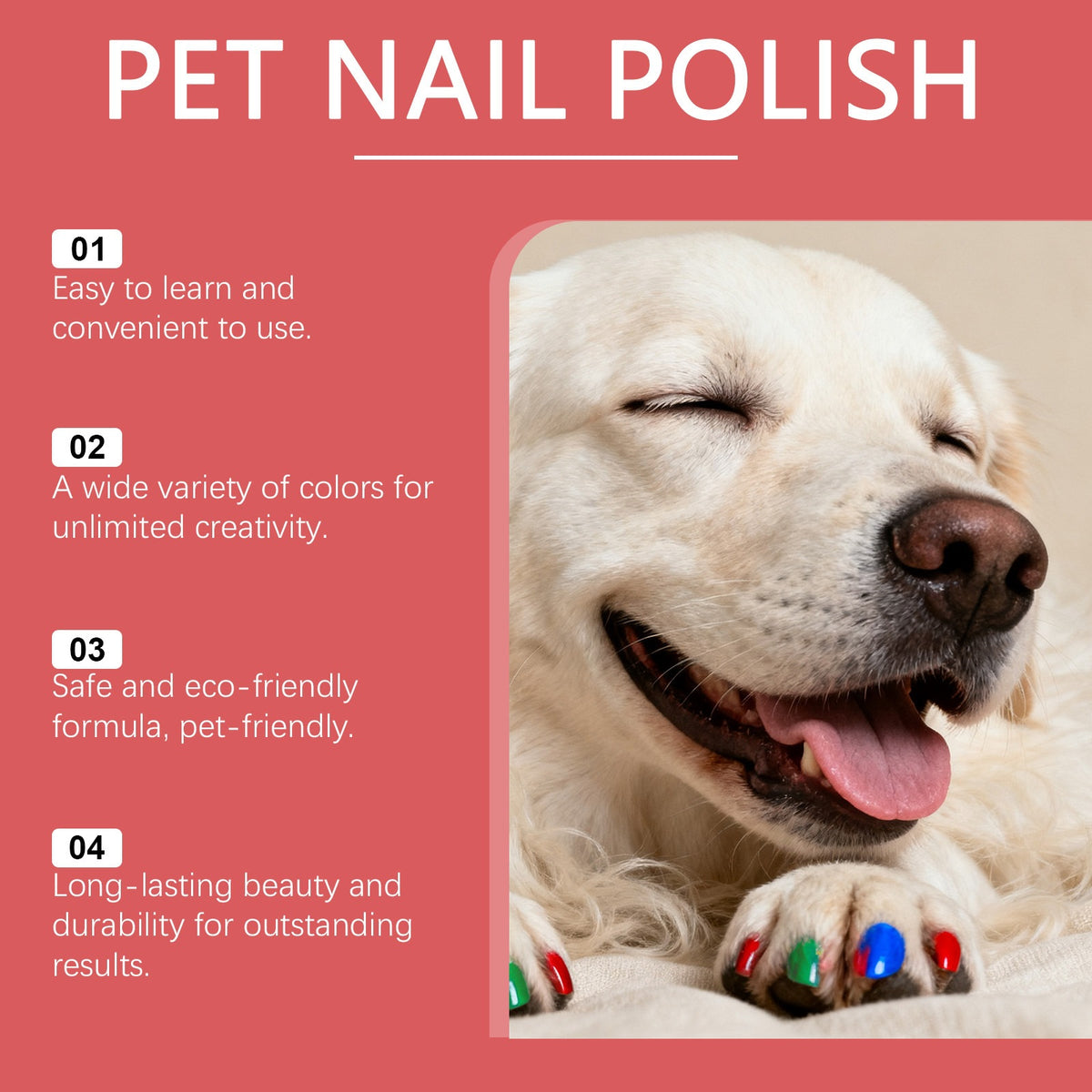 5-Piece Pet Nail Color Pen Set