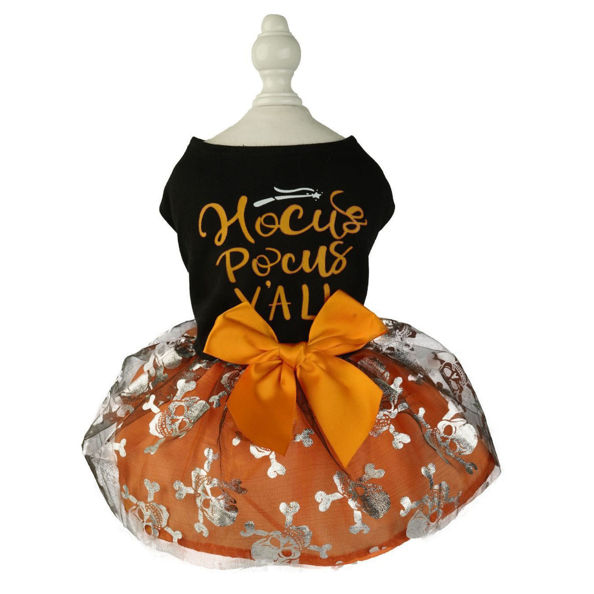Skeleton Mesh Halloween Pet Dress - additional product photo