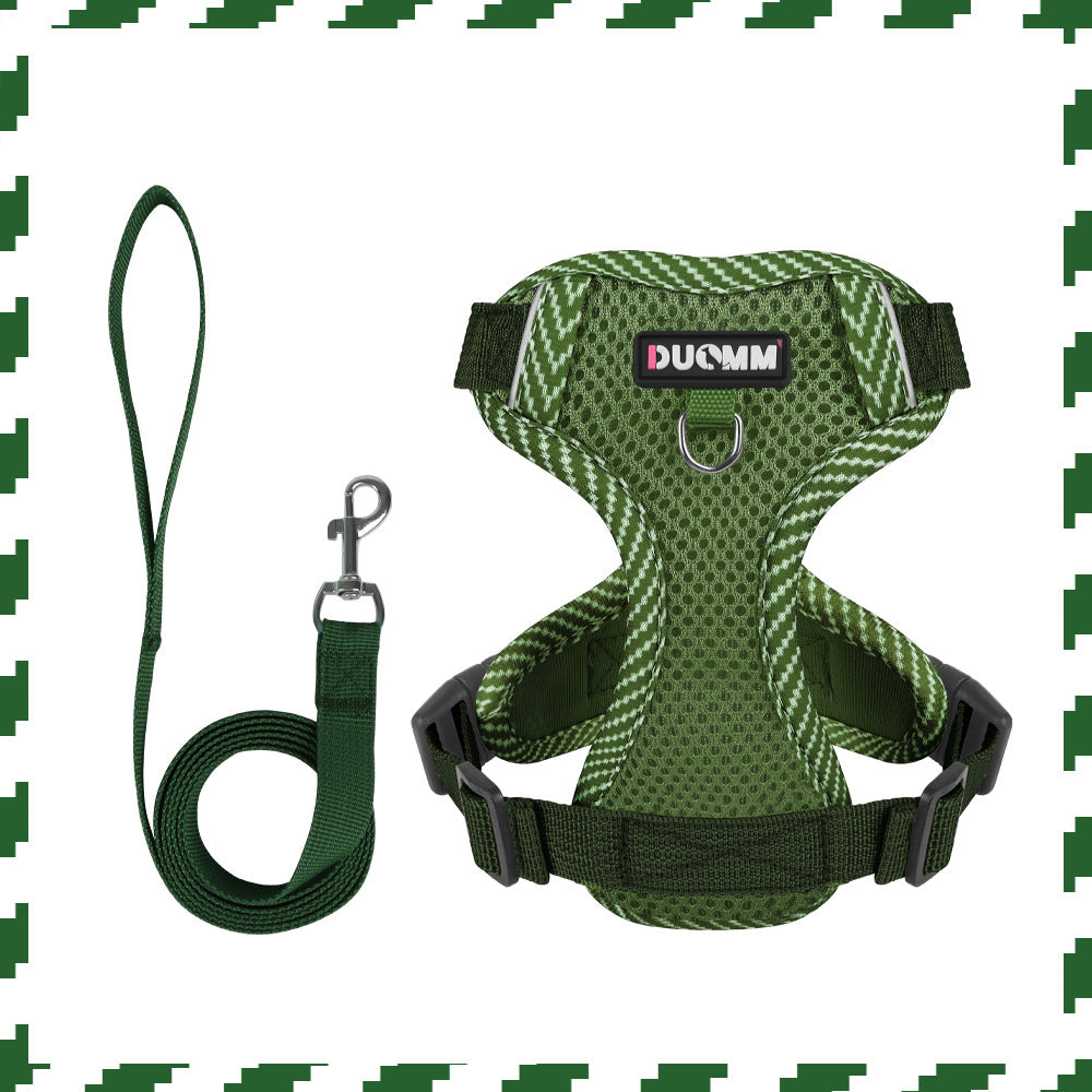 Reflective Mesh Pet Harness Set