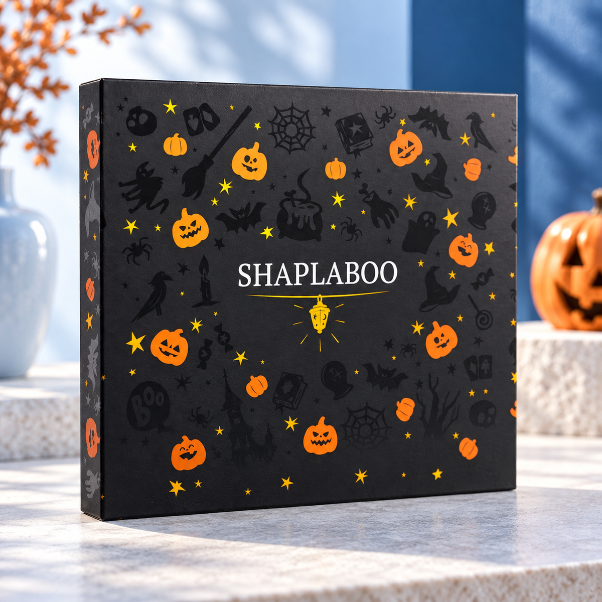 Illustrated Halloween gift box, artwork detail