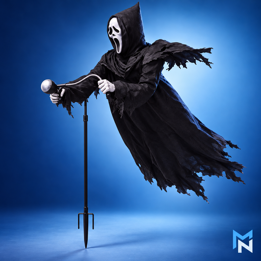 Wind-Sway Scarecrow Prop, Complete Set, studio shot