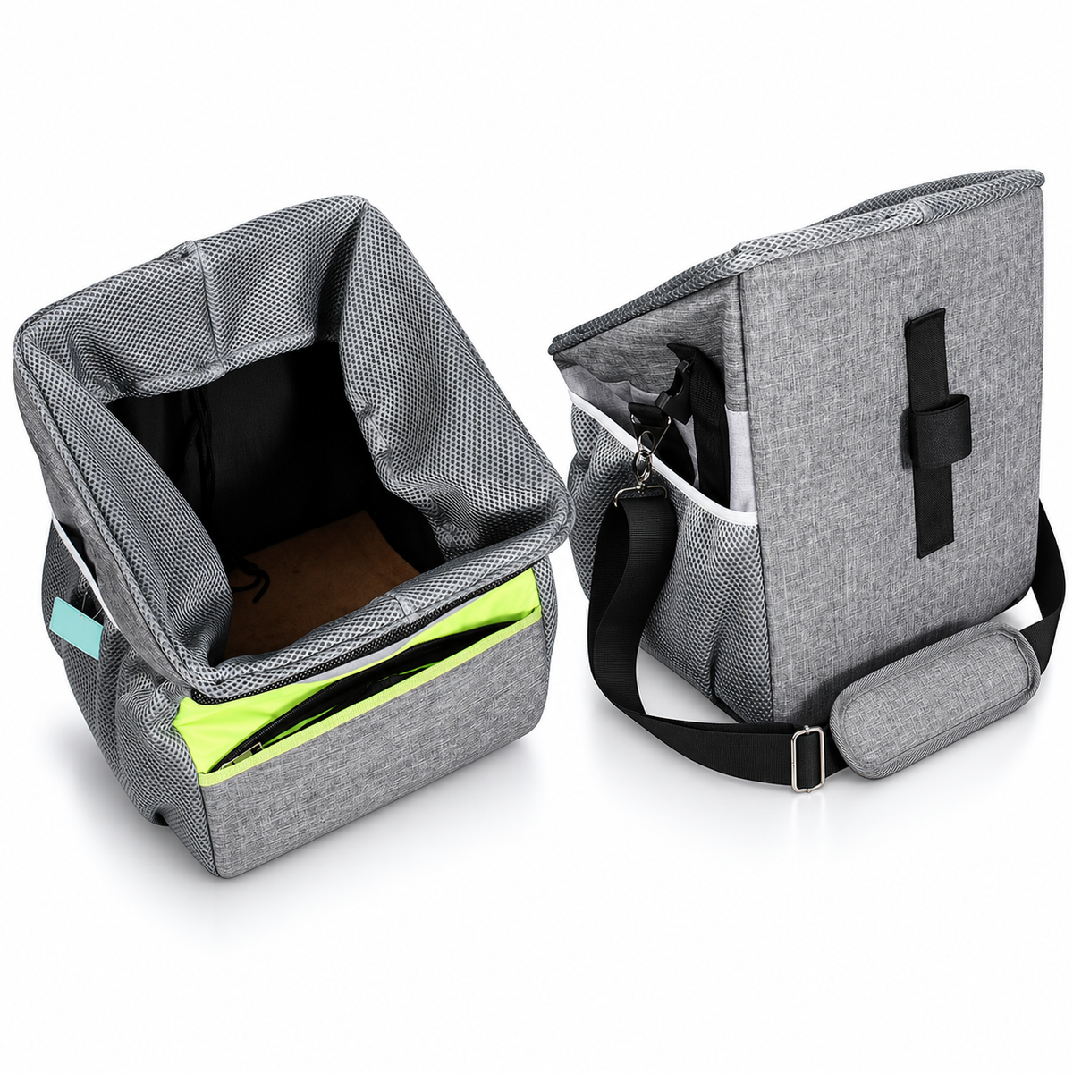 Bicycle pet carrier basket detail photo