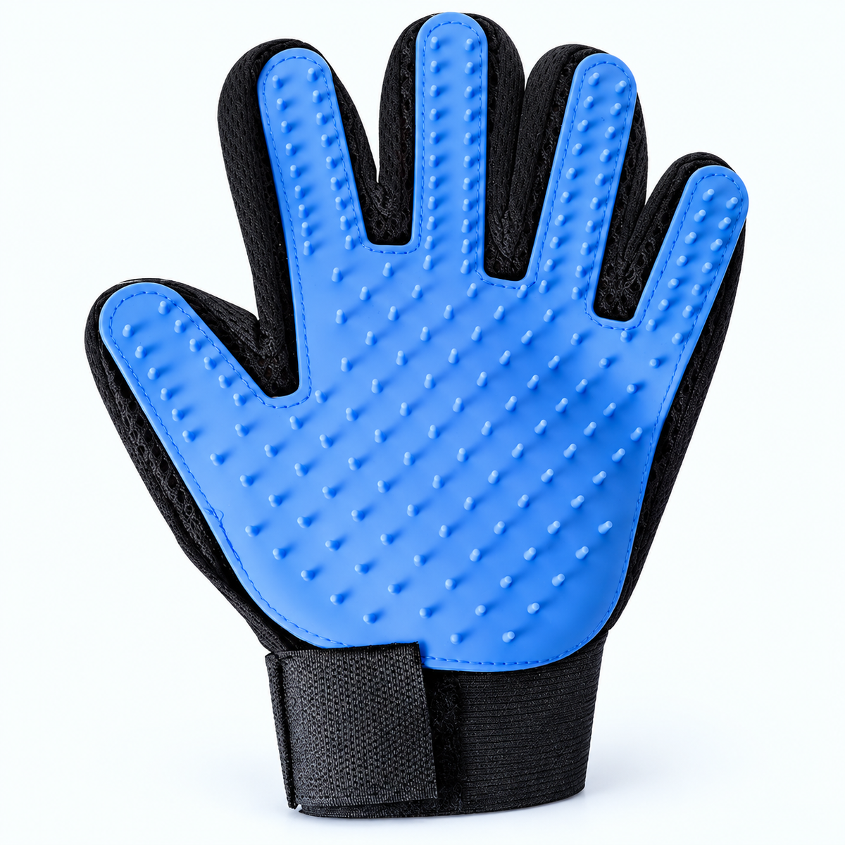 Five-finger pet grooming glove detail image