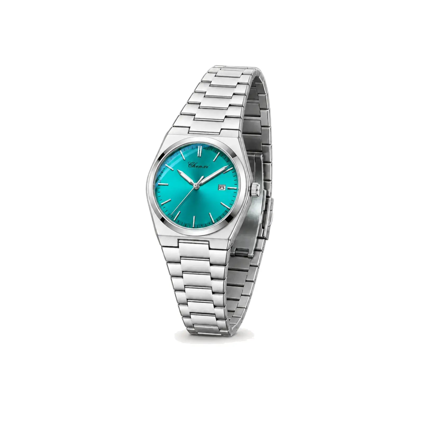 The MN Watch with Aqua dial
